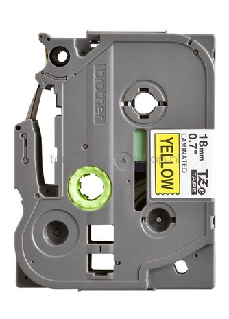 Brother TZE-S641 sterk klevend zwart op geel breedte 18 mm