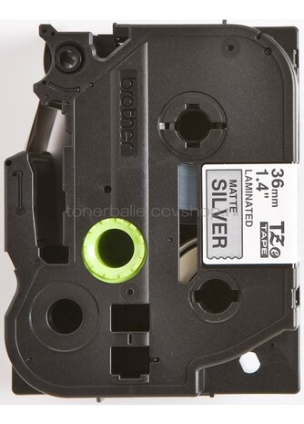 Brother TZE-M961 zwart op mat zilver breedte 36 mm