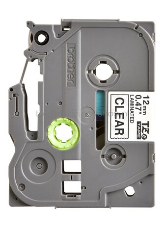 Brother TZE-131 zwart op transparant breedte 12 mm