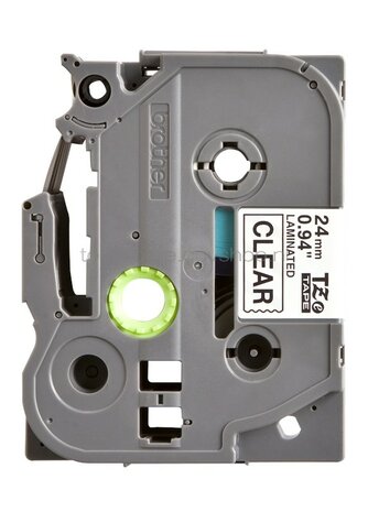Brother TZE-151 zwart op transparant breedte 24 mm