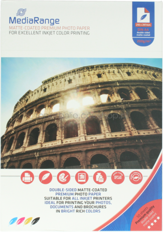 MediaRange Fotopapier Mat | A4 | 200 gr/m&sup2; 50 vellen