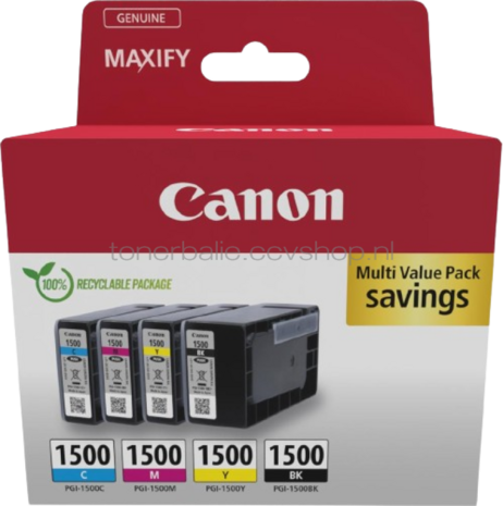 Canon PGI-1500 Multipack zwart en kleur