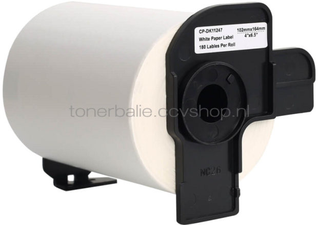 FLWR Brother DK-11247 164 mm x 103 mm  wit