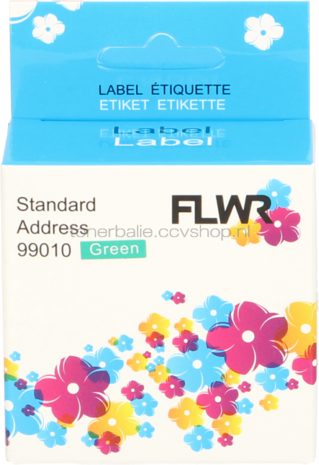 FLWR Dymo 99010 89 mm x 28 mm  groen
