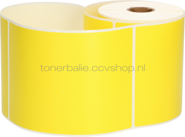 FLWR Zebra verzendetiketten 102 mm x 150 mm  geel