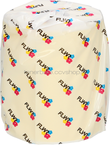 FLWR Zebra verzendetiketten 102 mm x 150 mm  geel