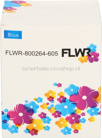 FLWR Zebra verzendetiketten 102 mm x 150 mm  blauw