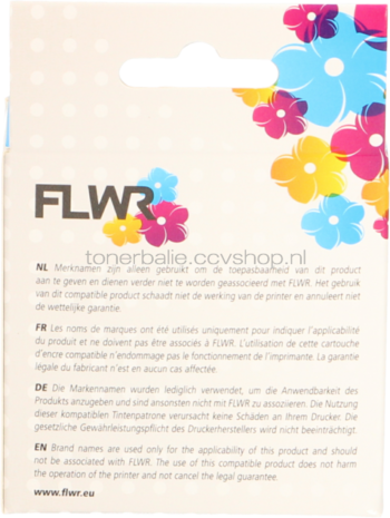 FLWR Dymo 11353 13 mm x 25 mm  wit