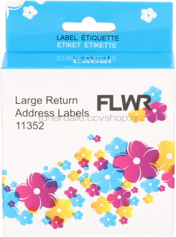 FLWR Dymo 11352 25 mm x 54 mm  wit