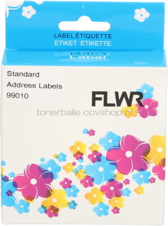 FLWR Dymo 99010 28 mm x 89 mm  wit