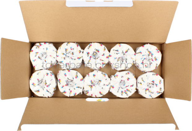 FLWR Dymo 99012 10-Pack 36 mm x 89 mm  wit
