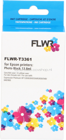 FLWR Epson 33XL (T3361) foto zwart