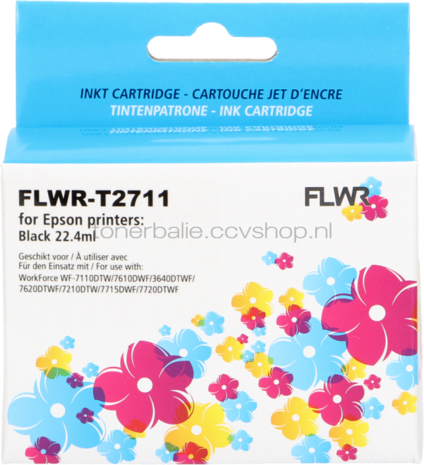 FLWR Epson 27XL T2711 zwart