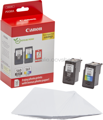 Canon PG-560/CL-561 Photo Value Pack zwart en kleur