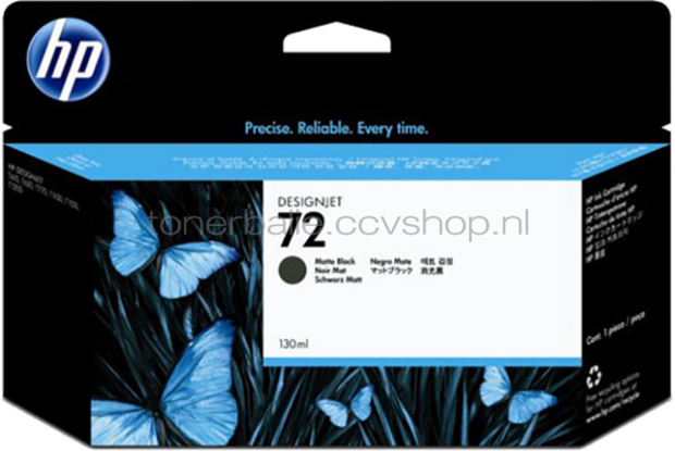 HP 72 mat zwart