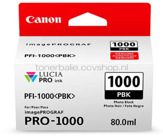Canon PFI-1000 foto zwart