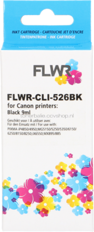 FLWR Canon CLI-526BK zwart