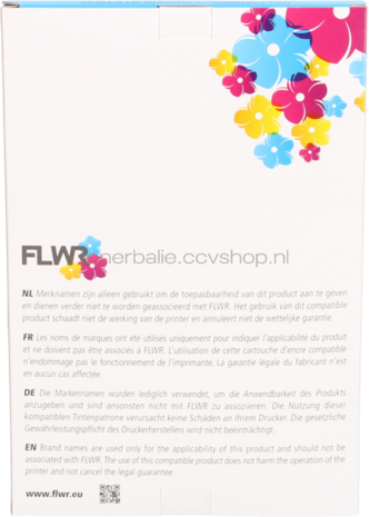 FLWR Brother LC-123 Multipack zwart en kleur