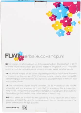 FLWR Brother LC-223 Multipack zwart en kleur