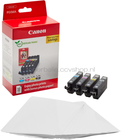 Canon CLI-526 Photo Value Pack zwart en kleur