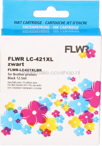 FLWR Brother LC-421XL zwart