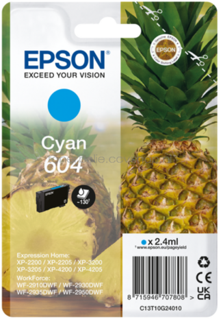 Epson 604 cyaan