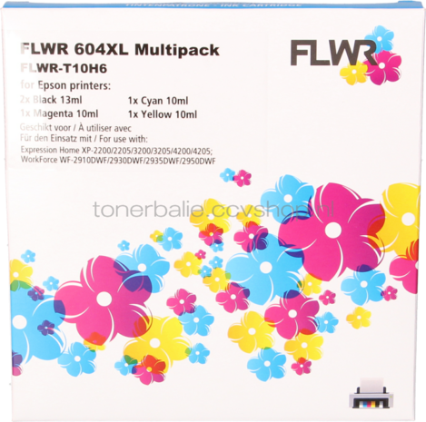 FLWR Epson 604XL Multipack zwart en kleur