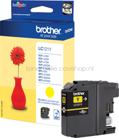 Brother LC-121Y geel