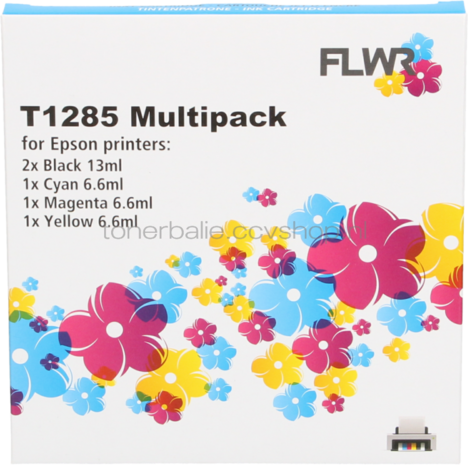 FLWR Epson T1285 Multipack zwart en kleur