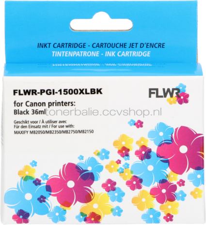 FLWR Canon PGI-1500XL zwart