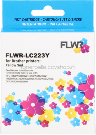 FLWR Brother LC-223Y geel