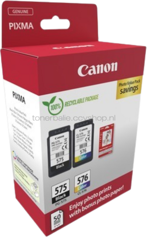 Canon PG-575XL /CL-576XL Photo Value Pack zwart en kleur