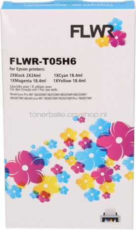 FLWR Epson 405XL 5-pack zwart en kleur