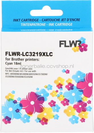 FLWR Brother LC-3219XLC cyaan
