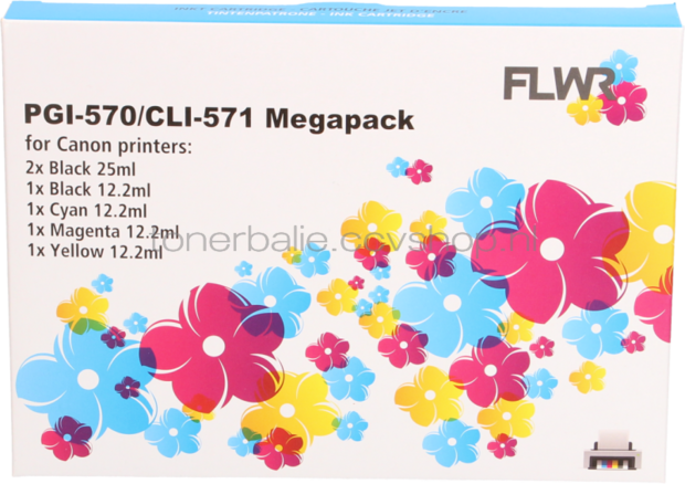 FLWR Canon PGI-570 / CLI-571 Megapack