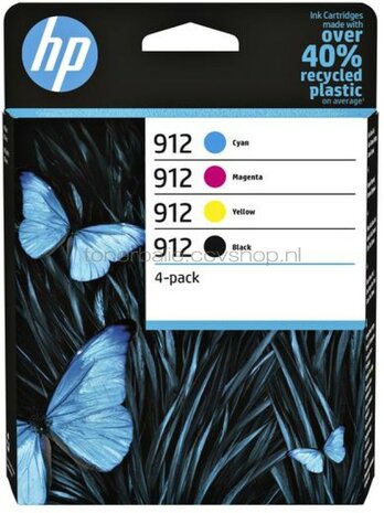 HP 912 multipack zwart en kleur