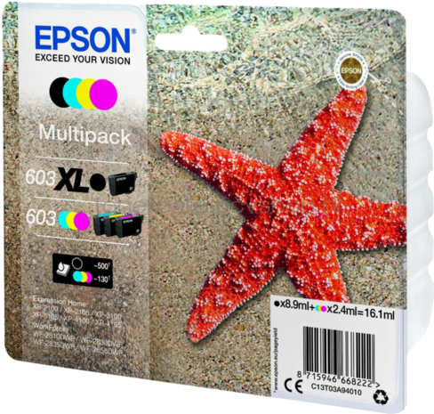 Epson 603XL / 603 zwart en kleur