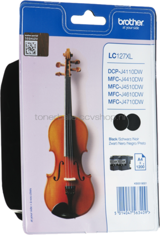 Brother LC-127XL 2-pack zwart