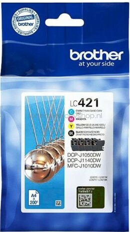 Brother LC-421 Multipack 4-pack zwart en kleur