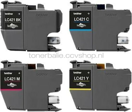 Brother LC-421 Multipack 4-pack zwart en kleur