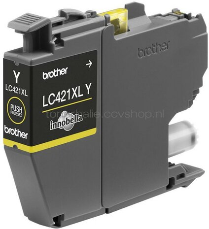 Brother LC-421XLY geel