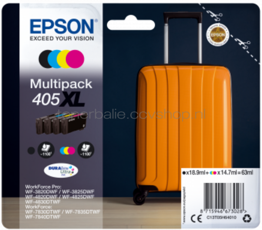 Epson 405XL Multipack zwart en kleur