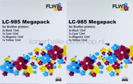 FLWR Brother LC-985 12-pack - Optie 18