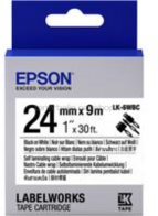 Epson LK-6WBC zwart op wit breedte 24 mm