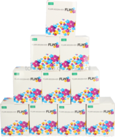 FLWR Zebra 10-pack verzendetiketten 102 mm x 150 mm  groen