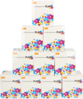 FLWR Zebra 10-pack verzendetiketten 102 mm x 150 mm  oranje