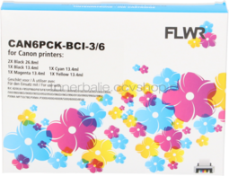 Huismerk Canon BCI-6 Multipack zwart en kleur