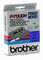 Brother TX-551 zwart op blauw breedte 24 mm