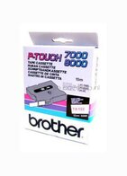 Brother TX-132 rood op transparant breedte 12 mm