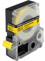 Epson LC-5YBW9 zwart op geel breedte 18 mm